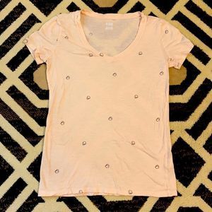 Victoria’s Secret PINK peach fruit shirt